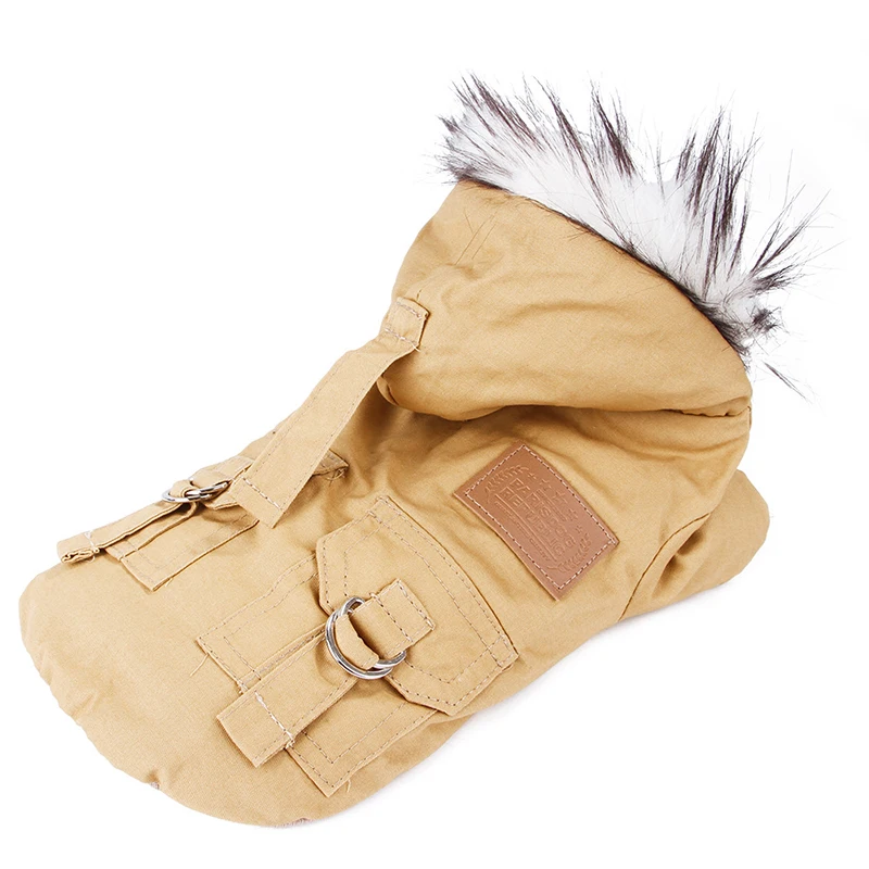 Зимняя ветрозащитная куртка пуховик для маленьких собак|Рубашки собак| |