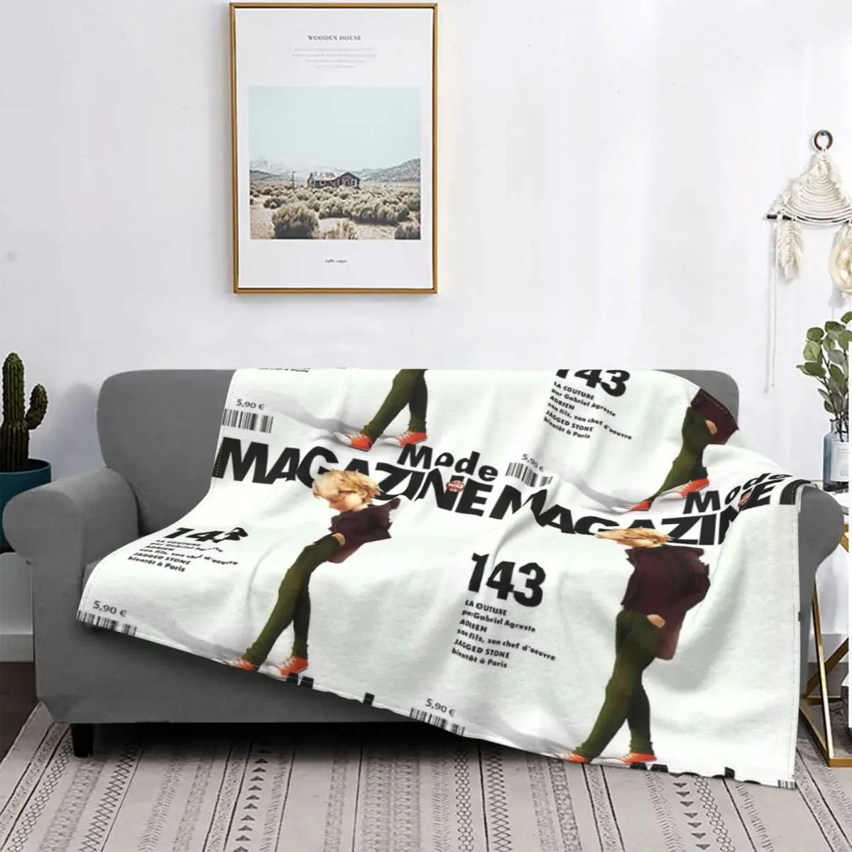 

Adrien Magazine Blanket Bedspread Bed Plaid Plaid Bedspreads Fleece Blanket Home Textile Luxury