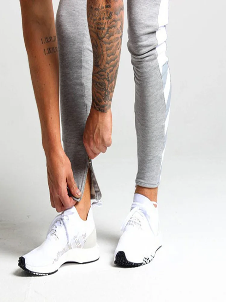 

Spring And Autumn New Fashion Brand High-Quality Cotton Casual Slim Men's Beach Trousers Gym Training Fashion Jogging Foot Pant