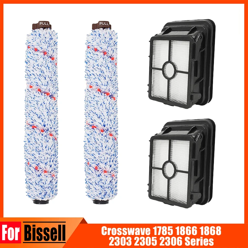 

Multi-Surface Pet Brush Roll 1934 Area Rug Hepa Filter For Bissell Crosswave 1785 1866 1868 2303 2305 2306 Series Vacuum Cleaner