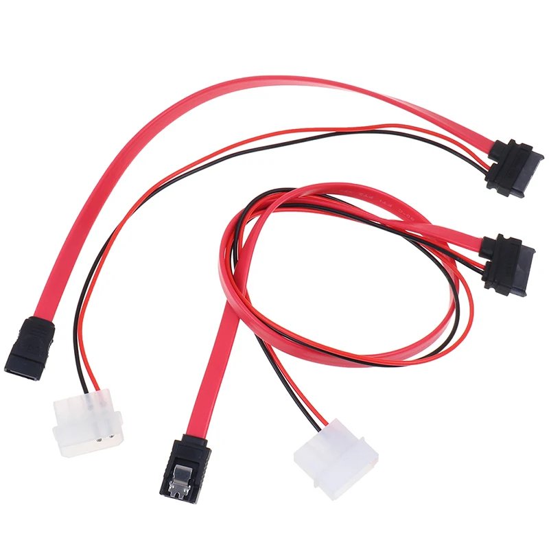 7 + 6 Pin Slimline SATA кабель для тонкого Ноутбука DVD CD RW привод адаптера питания ноутбук