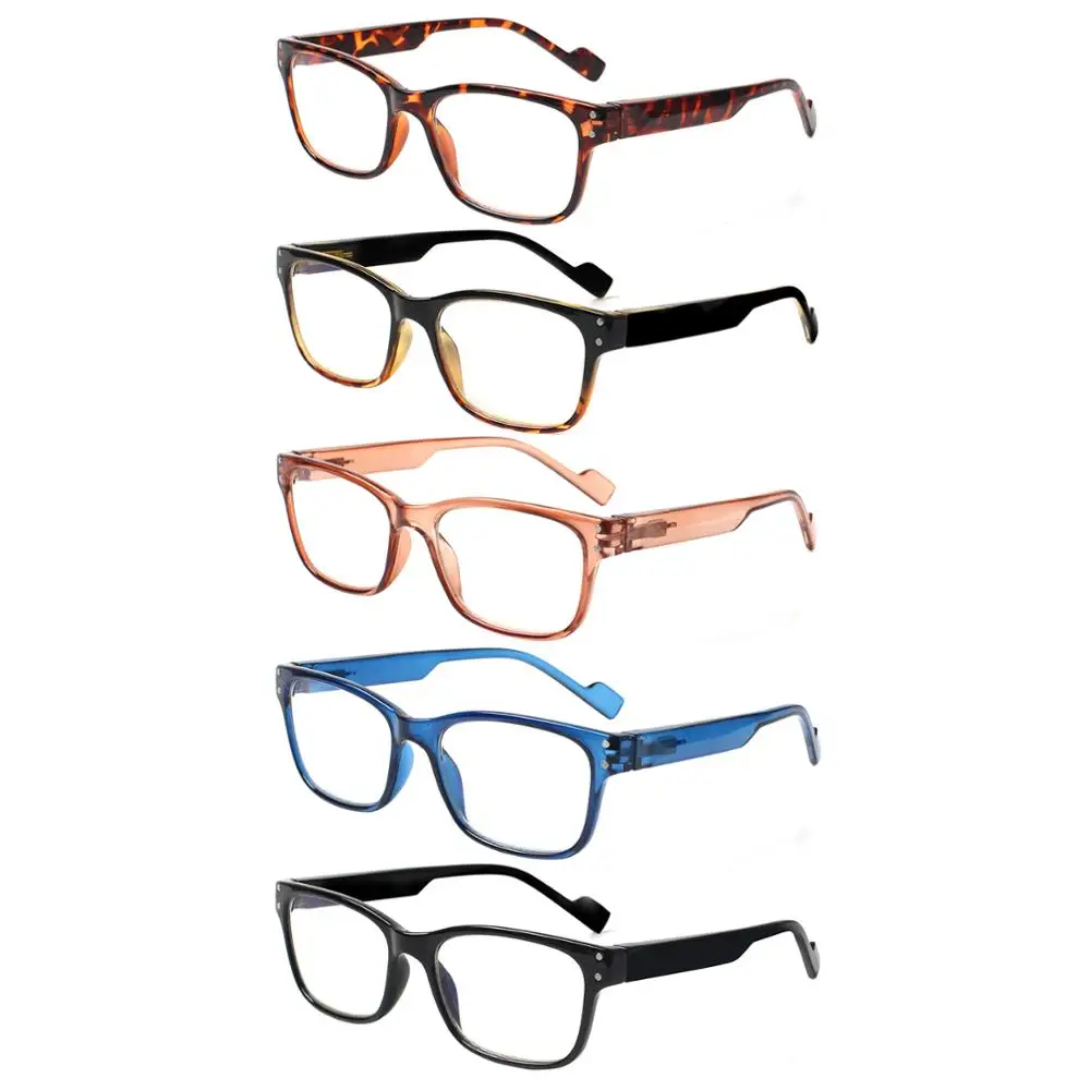 

Turezing Rectangular Frame High Quality Reading Glasses Spring Hinge Men's and Women's Comfortable Reader Eyeglasses 0~600