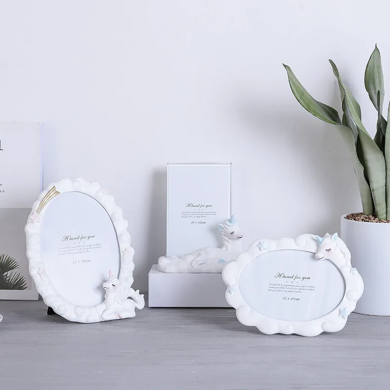 Фоторамка с красным единорогом для девочек маленький и Свежий Свадебный