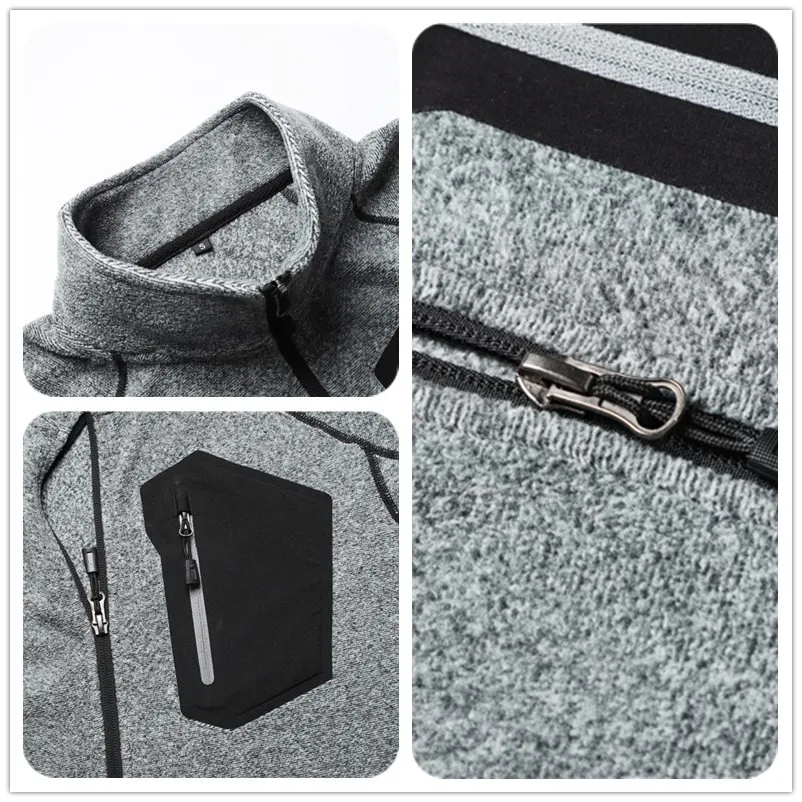 

Autumn Winter Warm Liner Jacket Men Softshell Outwear Casual Zipper Coat Breathable Windbreaker Military Tactical Fleece Jacket