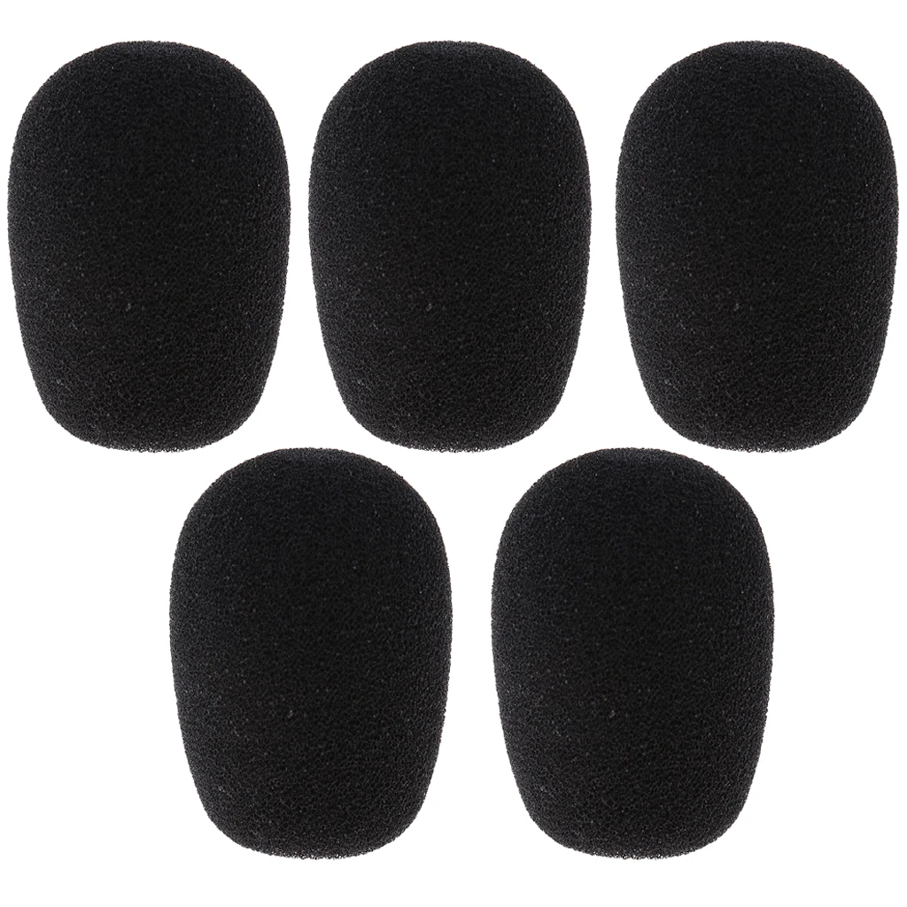 5 Pieces Mini Condenser Microphone Sponge Windshiled Windscreen Mic Cover | Спорт и развлечения