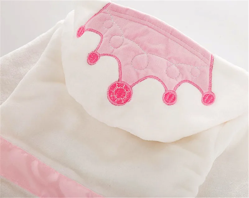 Детский банный халат модный фланелевый Халат с короной для косплея на возраст от