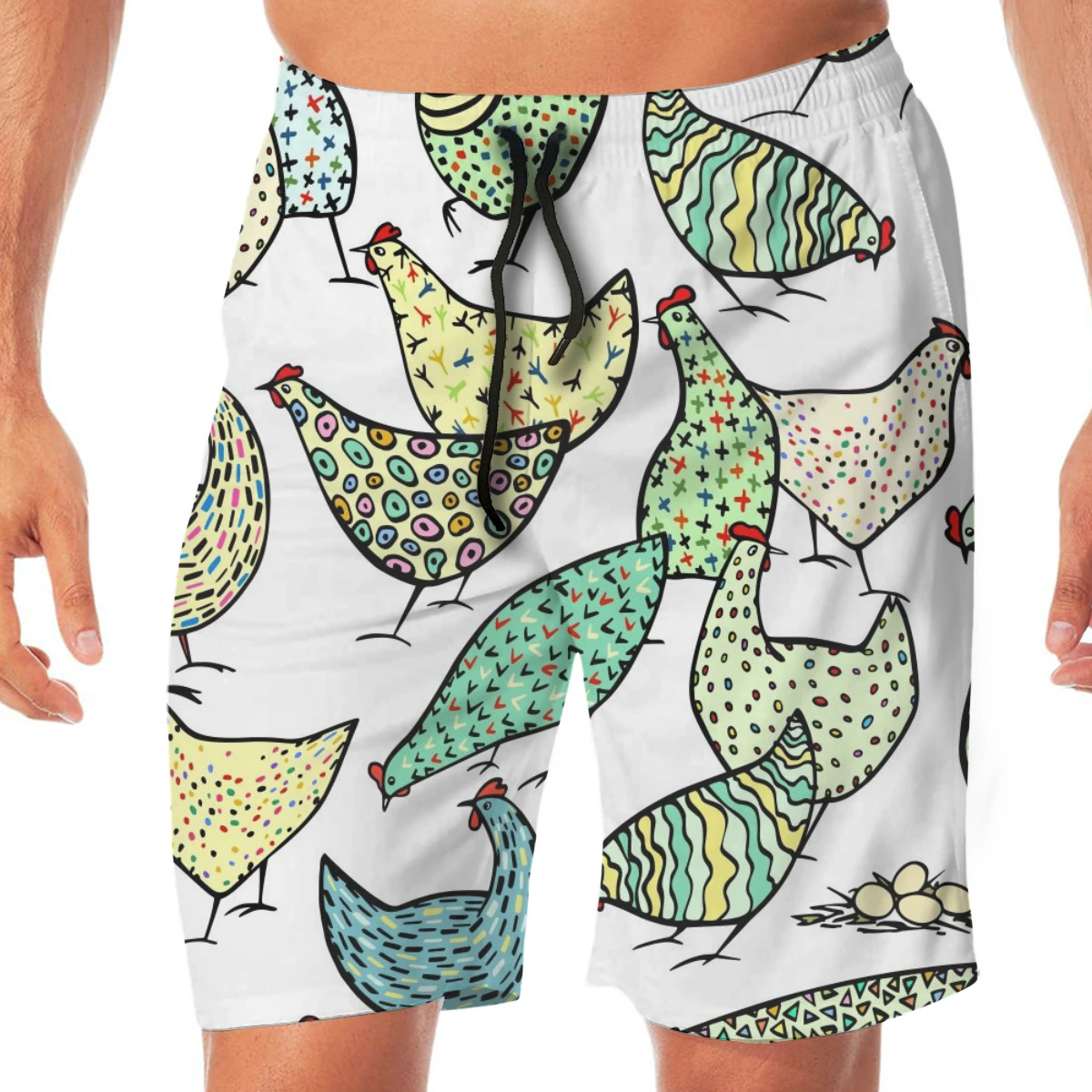 Мужские повседневные Летние Гавайские Пляжные штаны укороченные брюки ручная