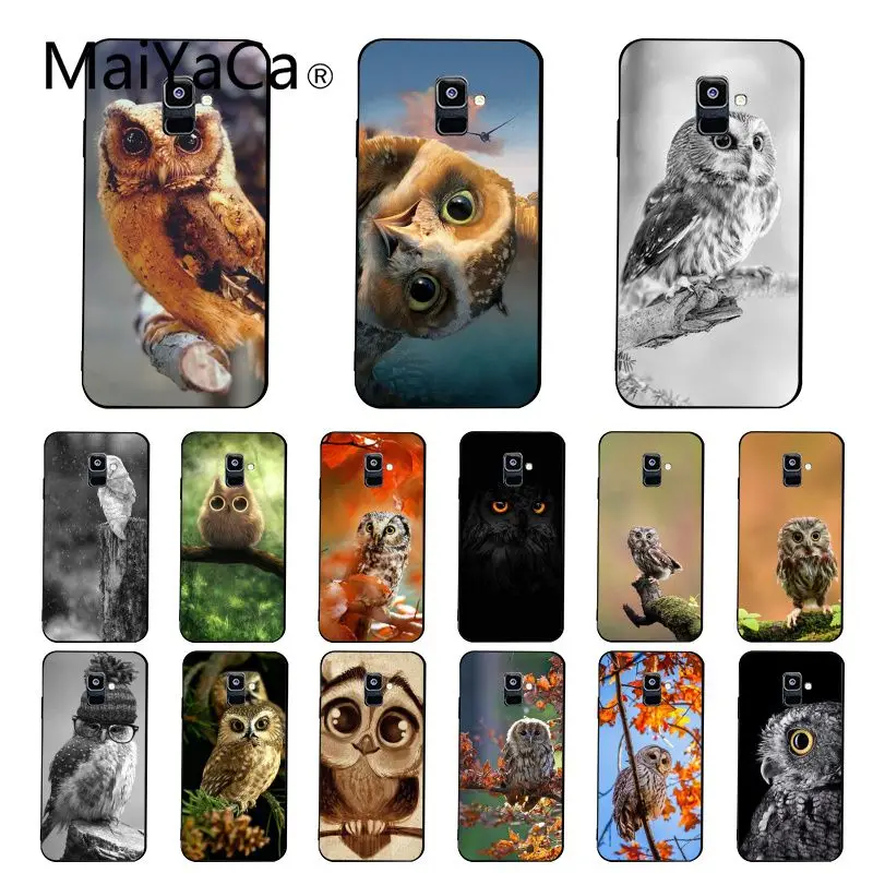 Чехол для телефона Maiyaca Animal Owl Samsung Galaxy A7 A50 A70 A40 A20 A30 A8 A6 Plus A9 A71 A51|Бамперы| |