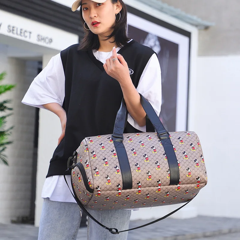 

New Korean Version of Mickey Printed Shoulder Bag Dry and Wet Separation Portable Sports Yoga Gym Bag Wholesale in Stock