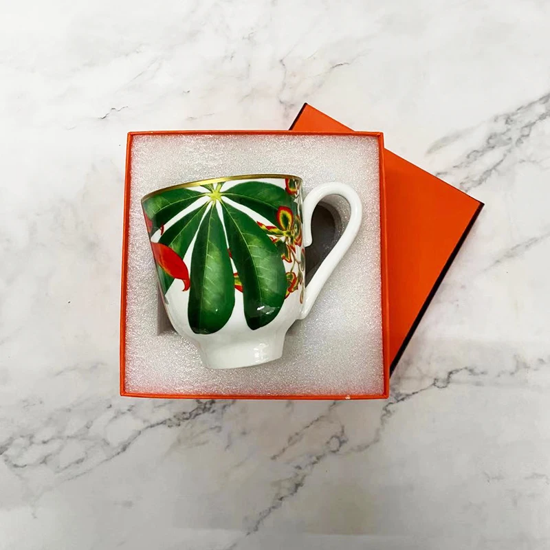 

Elegant European Bone China Coffee Cups and Saucers Tableware Coffee Plates Dishes Afternoon Tea Set Home Kitchen With Gift Box