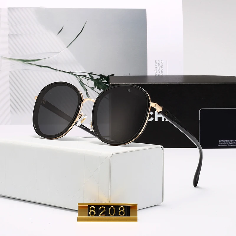 Новые Круглые Солнцезащитные очки в стиле ретро женские брендовые дизайнерские