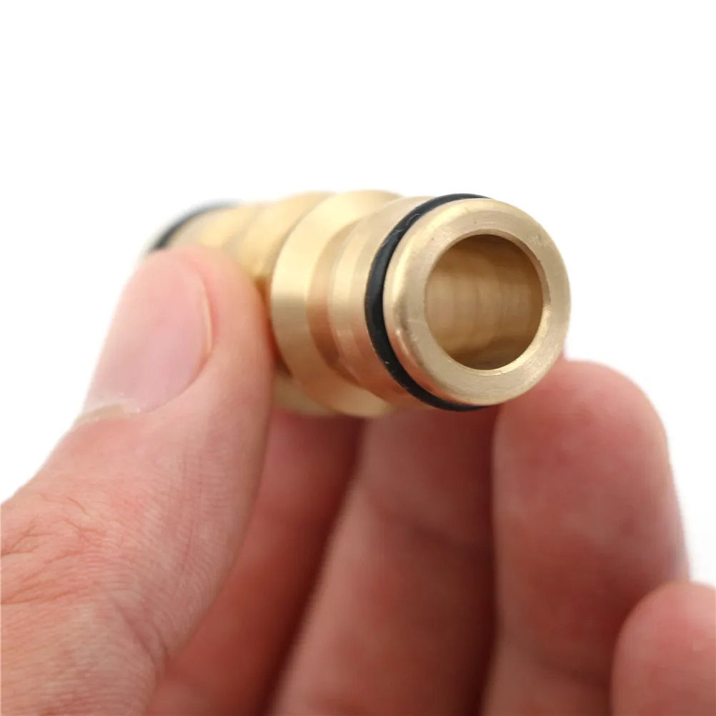 

1/2" Garden Pipe Extension 4.6mm x 1.8mm Brass Quick Hose Pipe Joint Connector Male to Male