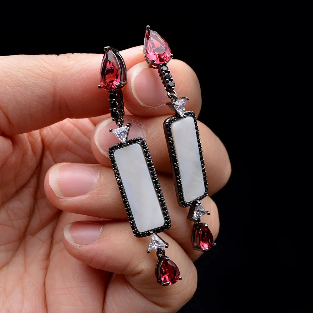 CINDY XIANG AAA циркониевые серьги гвоздики в форме сердца для женщин модные медные с