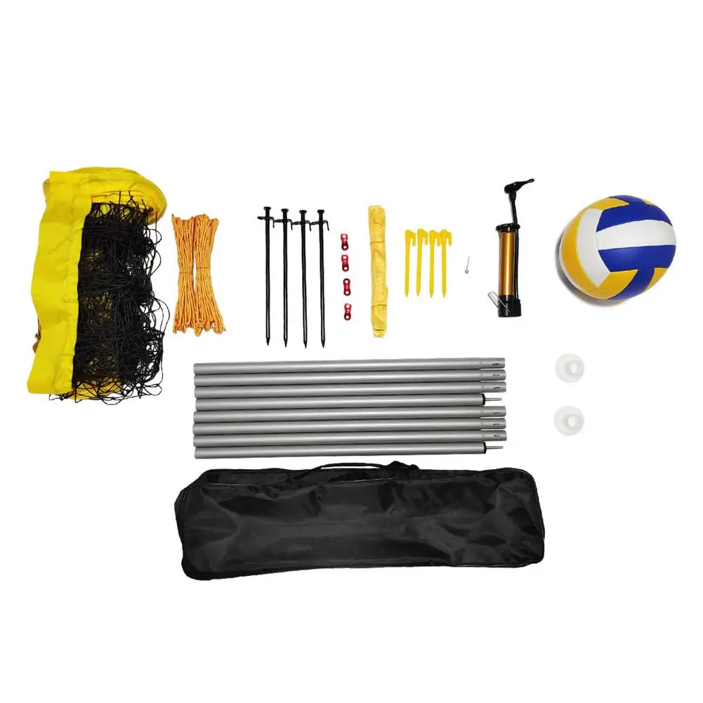 

Outdoor Beach Volleyball Net Set Easy Setup Volleyball Net Professional Standard Volleyball Net With Ground Stake Volleyball