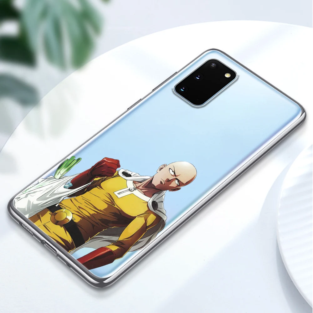 Мягкий ТПУ чехол ONE PUNCH MAN Saitama для Samsung Galaxy S10 S9 S8 S7 S20 Plus Ultra S10e A50 A51 A71 A70 A20 A10 A40 NOTE 10