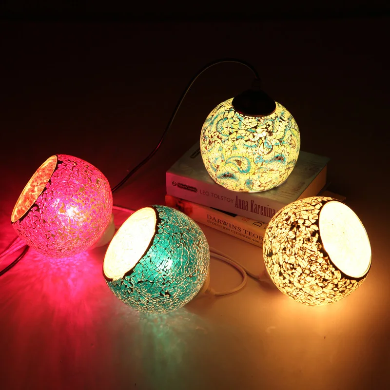 

Bohemian Style Colorful Mosaic Glass Shell Pendant Light Cafe Restaurant Lamp hanglamp