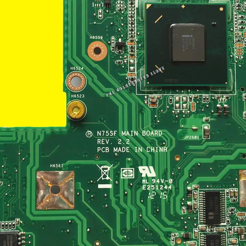 

N75SF N75SL Motherboard REV:2.0 For Asus N75SF N75SL N75S Laptop motherboard N75SF Mainboard N75SL Motherboard test 100% OK