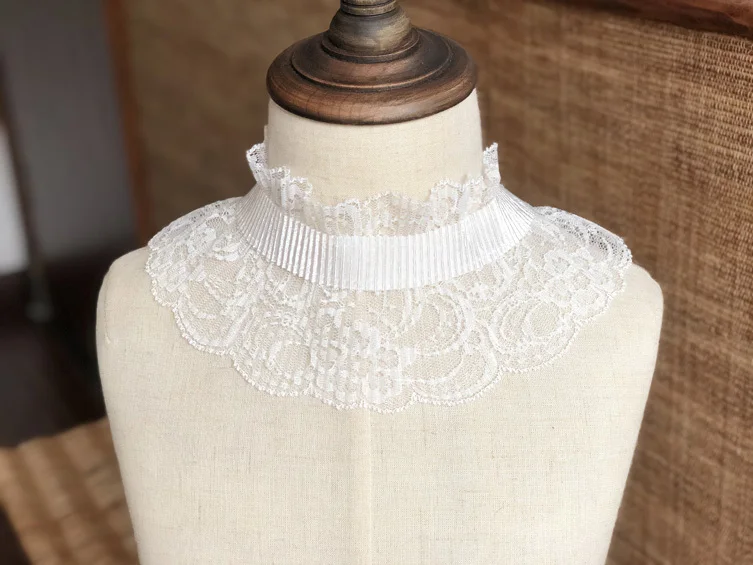 

French Jacquard Tulle Fine Lace Pleated Elastic Ribbon DIY Sewing Skirt Curtain Bed Mantle Dolls Clothing Collar Guipure Trim