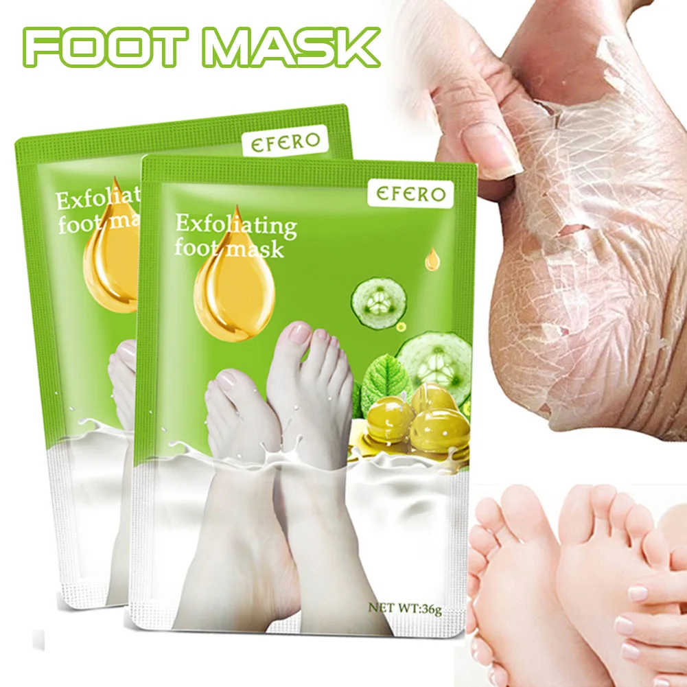 

Peeling Foot Mask Exfoliating Scrub Pedicure Socks Foot Peel Feet Care For Heels Remove Dead Skin Moisture Feet Mask
