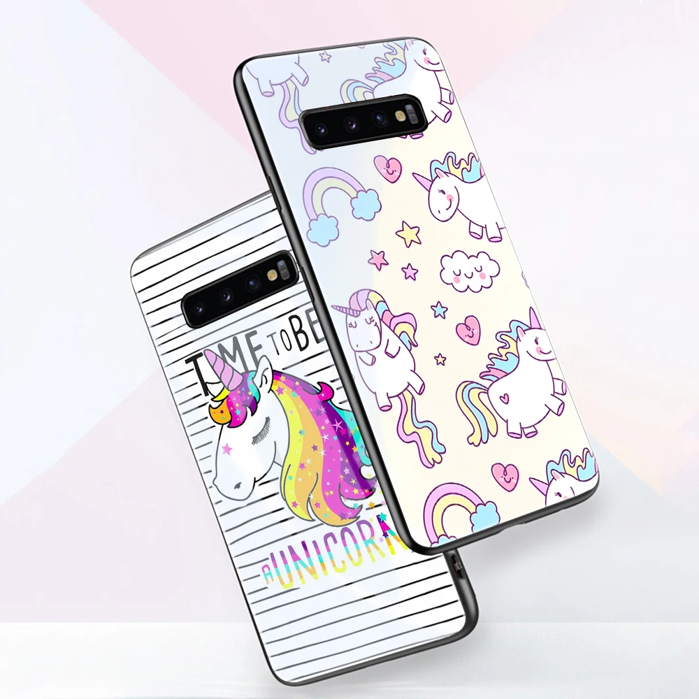 

Unicorn Case For Samsung Galaxy S21 S10 S9 S8 S10e S20 FE Ultra A51 A71 A50 A21S A70 A40 Note 20 10 9 8 Plus Tempered Glass Back