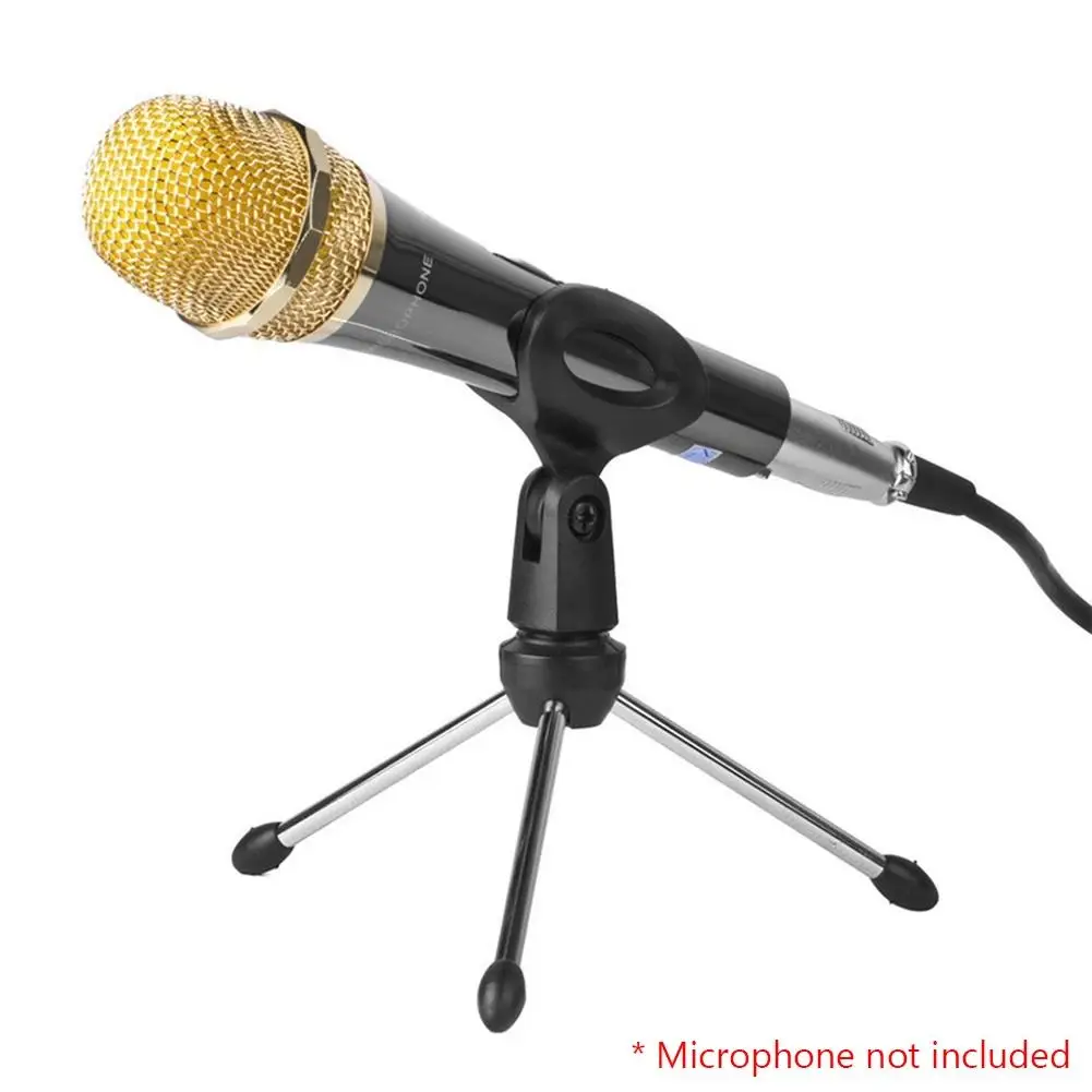 

Mini Portable Microphone Bracket Stand Tripod Desktop Adjustable Mic Holder
