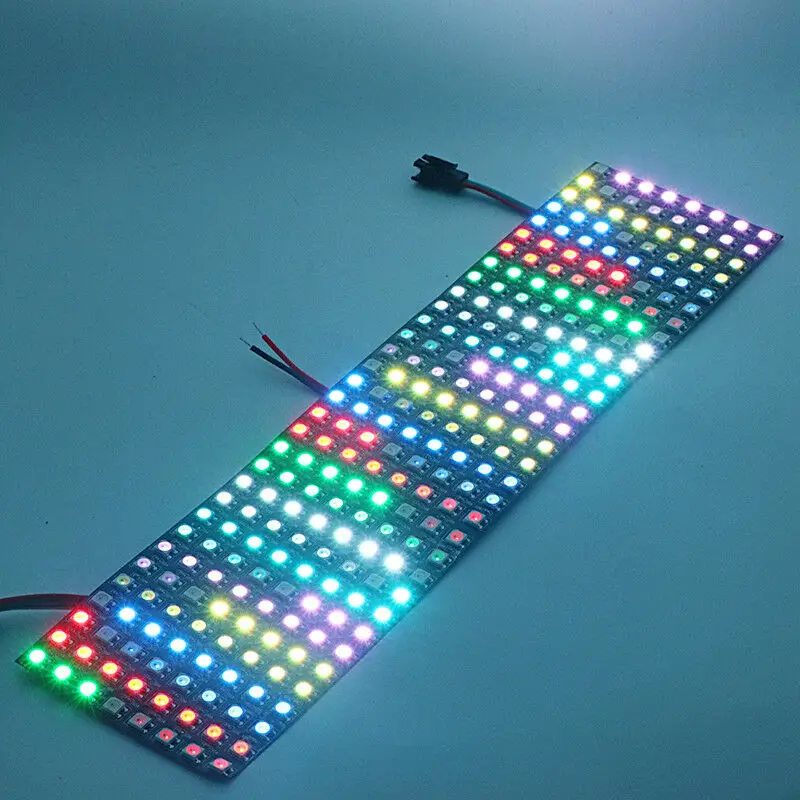 Полноцветная светодиодная панель RGB матричный модуль SMD 5050 WS2812B 8*8/8*32/16*16 пикселей 5