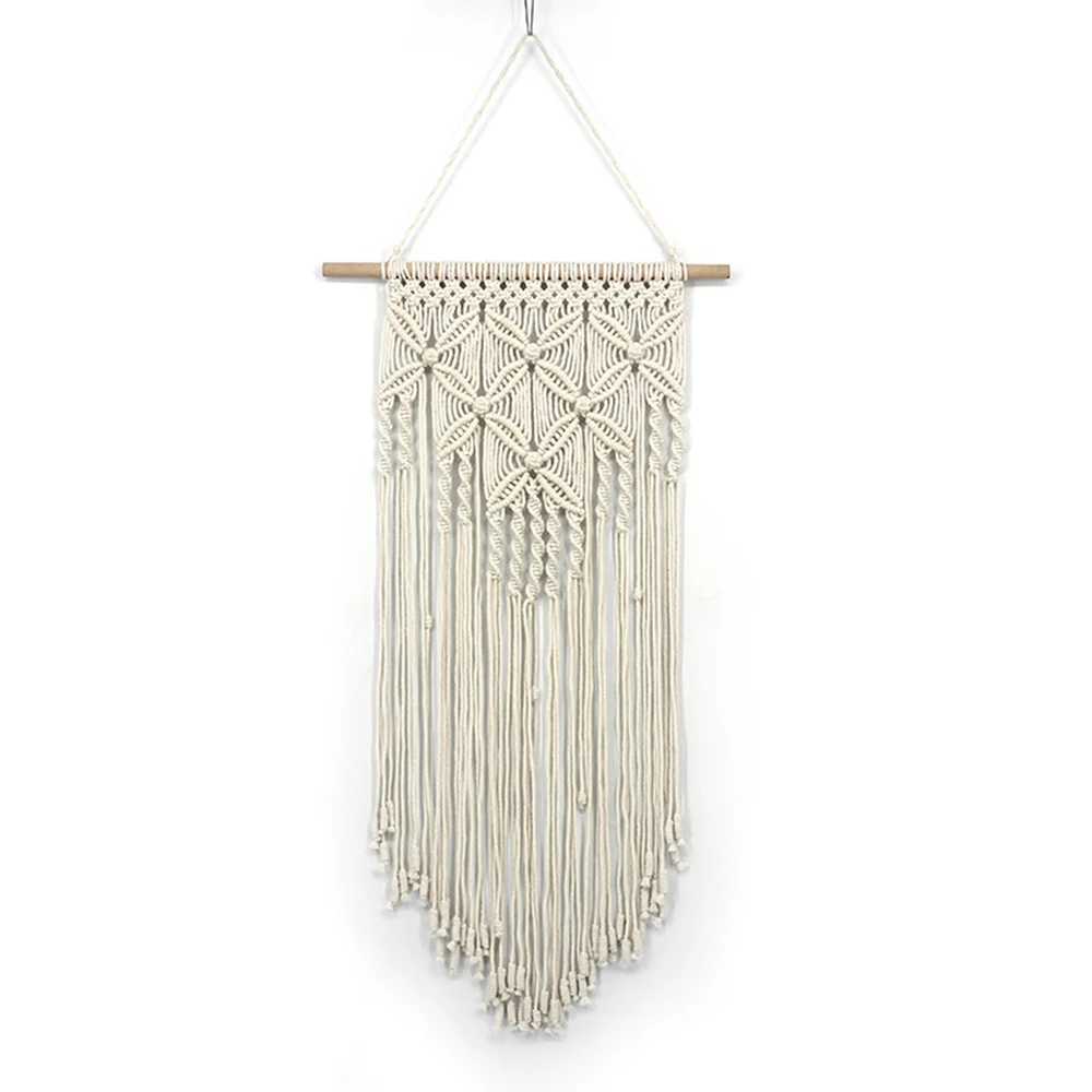 

Macrame Wall Hanging Woven Geometric Flower Wall Hanging Boho Decor Farmhouse Living Room Bedroom Wall Decorations