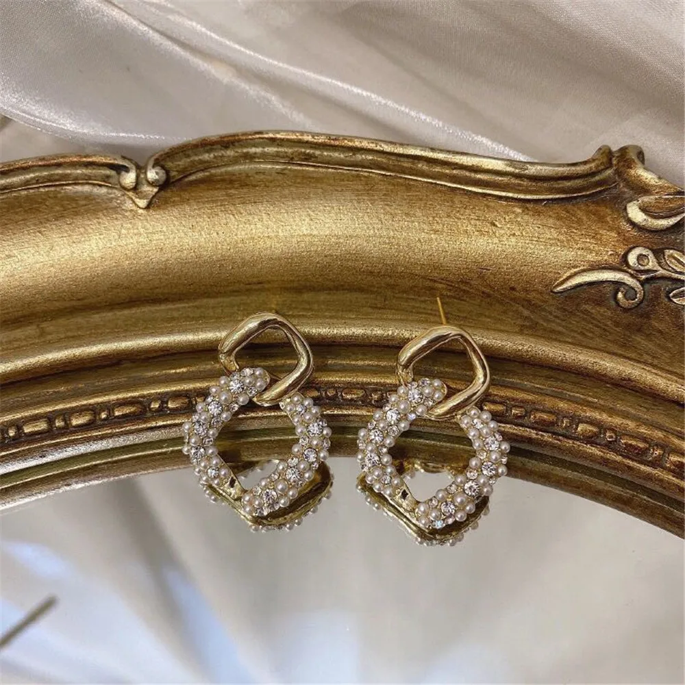

2020 New Arrivals Gold Square Hollow Unusual Drop Earring for Women Real 925 Sterling Sliver Fashion Jewelry Female Wholesale
