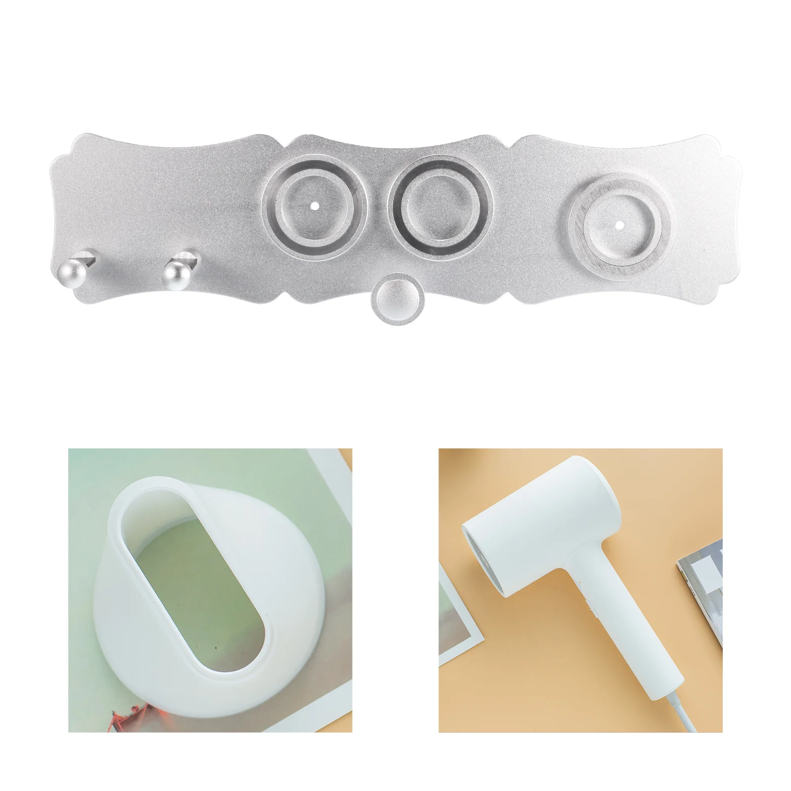 

Держатель для воздуходувки, многофункциональная полка для хранения, кронштейн для установки без перфорации, полка для хранения в ванной ко...