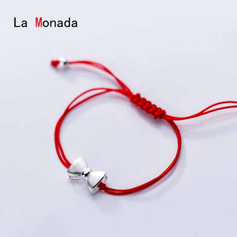 Женские классические браслеты La Monada из стерлингового серебра 925 пробы с бантом и