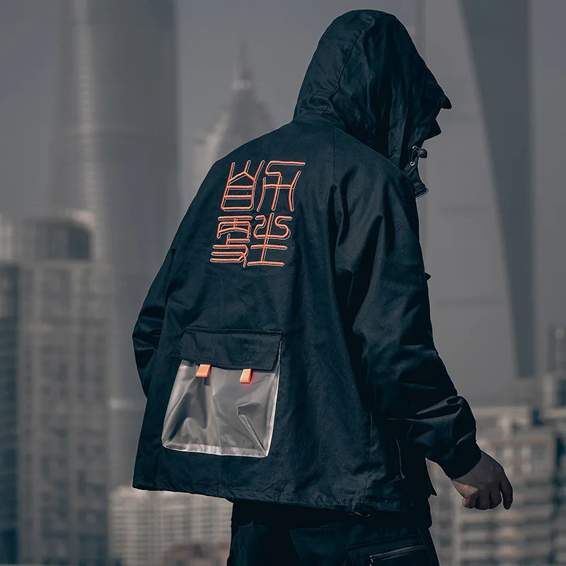 2020 модные черные тактические куртки пальто Мужская Повседневная Уличная