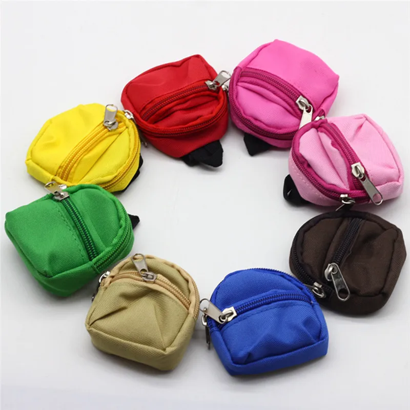 1 шт. маленькая сумка для куклы двухслойная Холщовая Сумка аксессуары рюкзак