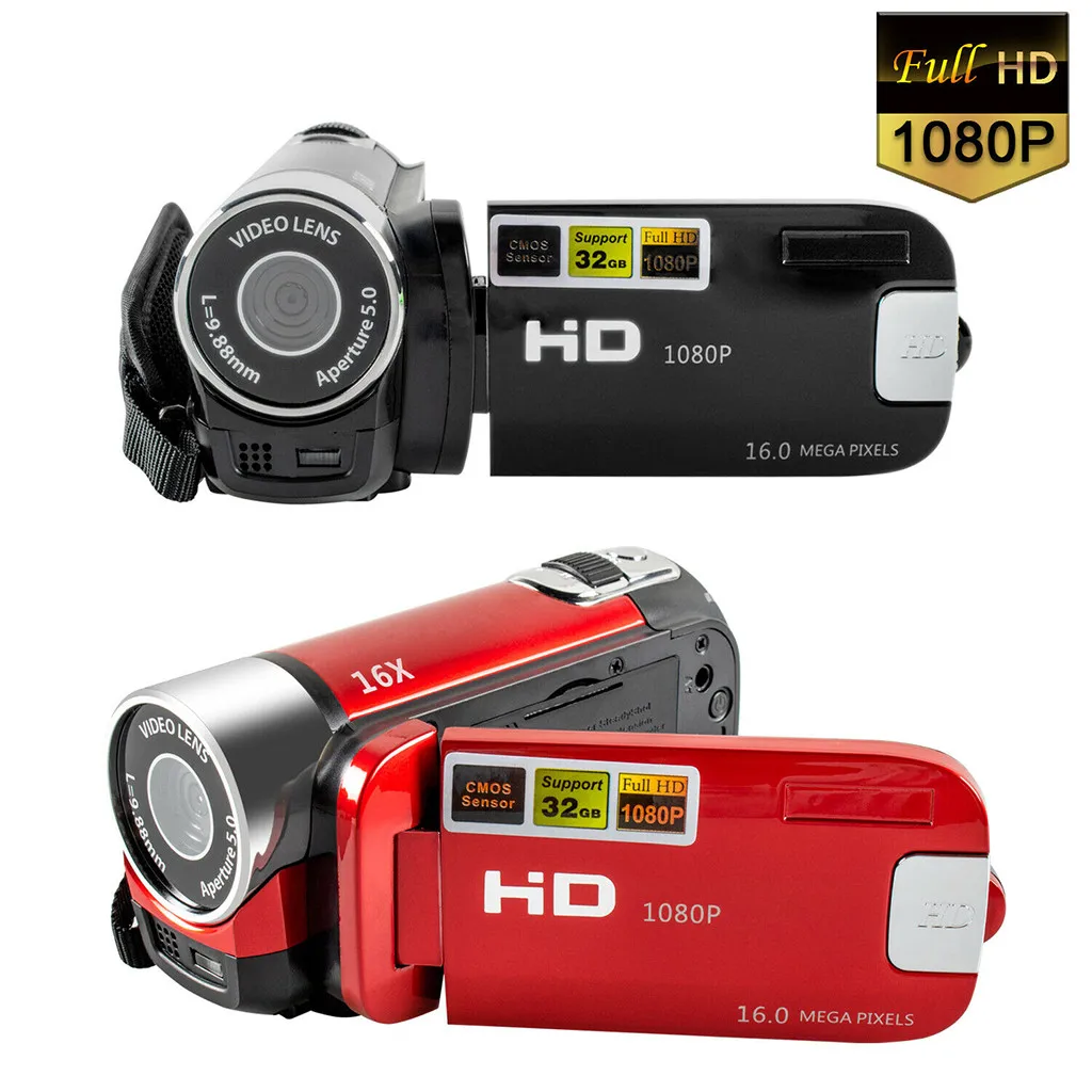 

Новая профессиональная видеокамера 16X видеокамера Full HD 1080P DV Цифровая камера 2 цвета поддержка Прямая поставка JA4