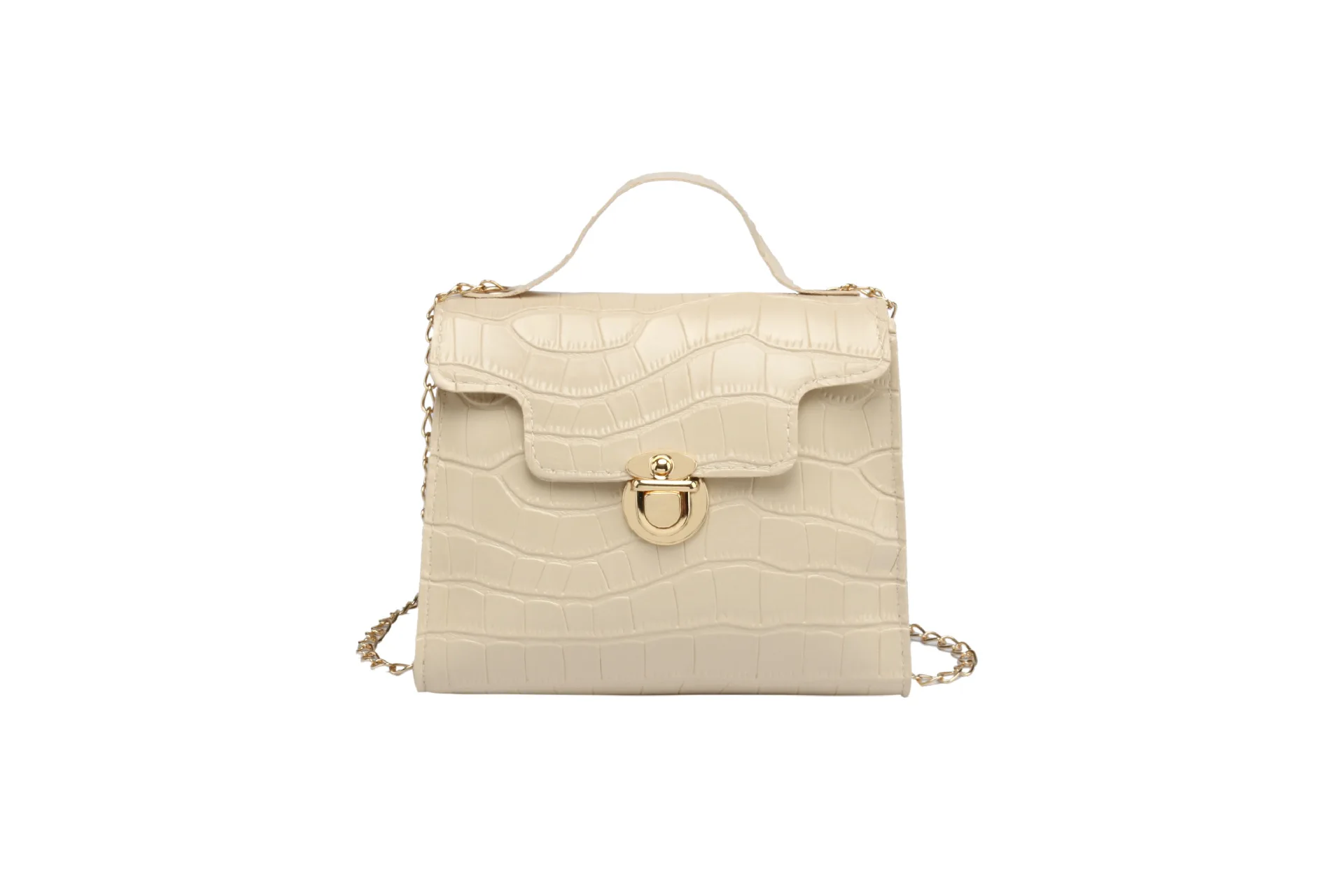 

Small bag female 2021 ladies lipstick bag cosmetic bag on behalf of women handbags stone pattern handbag