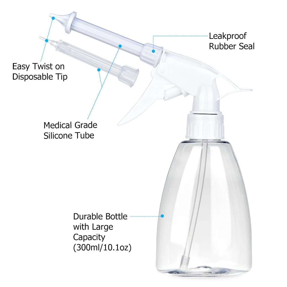 

Ear Wax Removal Kit Ear Irrigation Washer Bottle System With Cleaning Tips Thread Cap Bulb Syringe Adults Kid Safety Ear Care