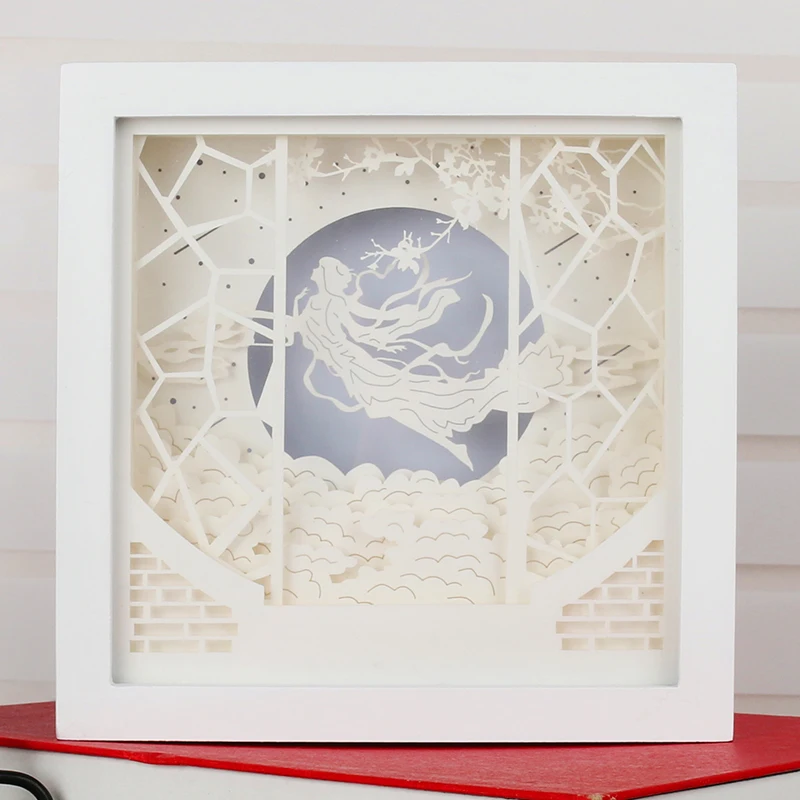 Набор квадратных деревянных рамок сделай сам пустая бумага с полными