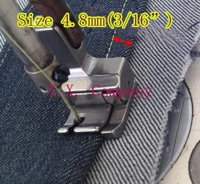 4.8 mm 1 шт Полностью стальная правая и широкая прижимная лапка CR 5/16E(8.0mm) для промышленной швейной машинки - Цвет: 4.8 mm