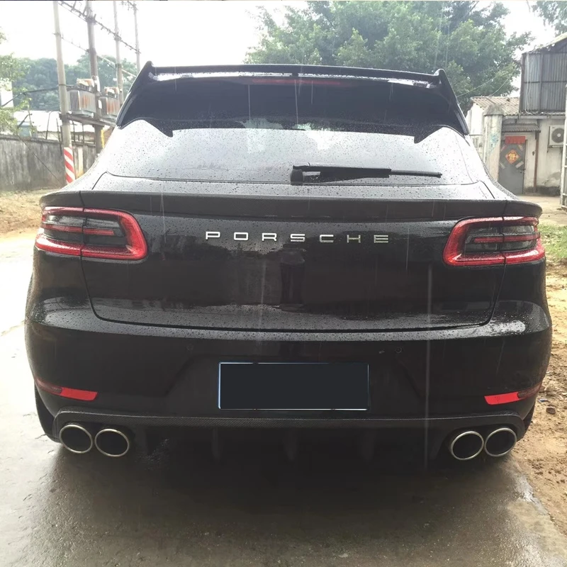 Спойлер на заднюю крышу из углеродного волокна средние крылья багажника для Porsche