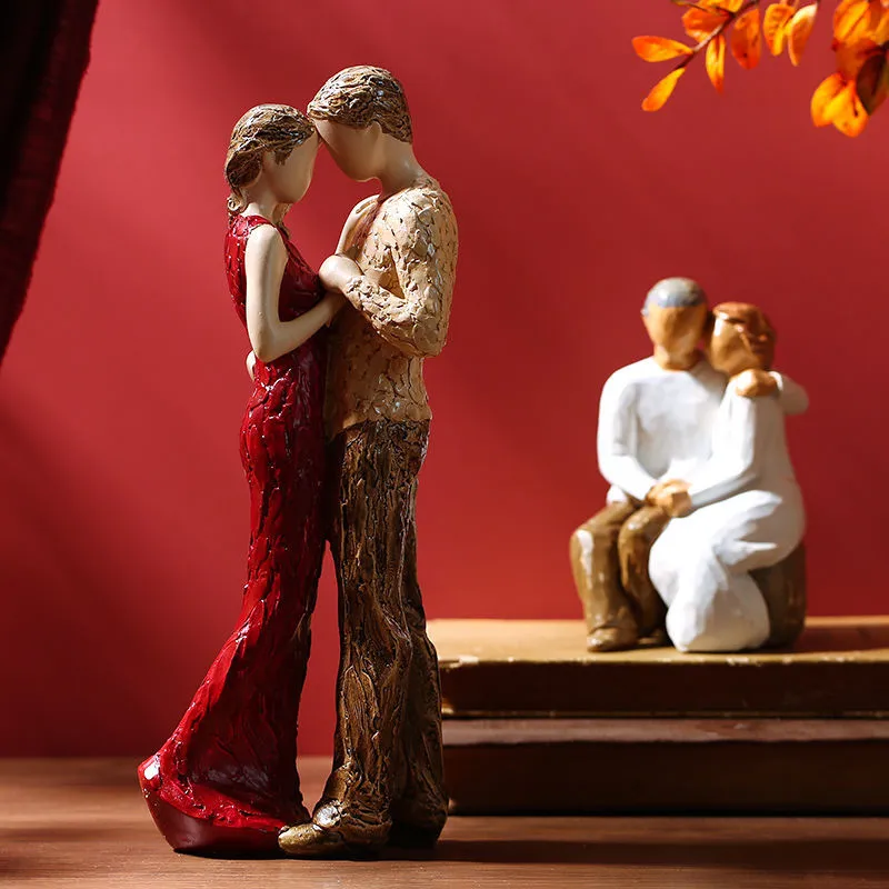 

Valentine's Day Birthday Wedding Gift Nordic Home Decoration People Model Living Room Accessories Family Figurines Crafts