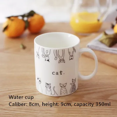 Креативная керамическая тарелка набор посуды поднос для кошек западное блюдо