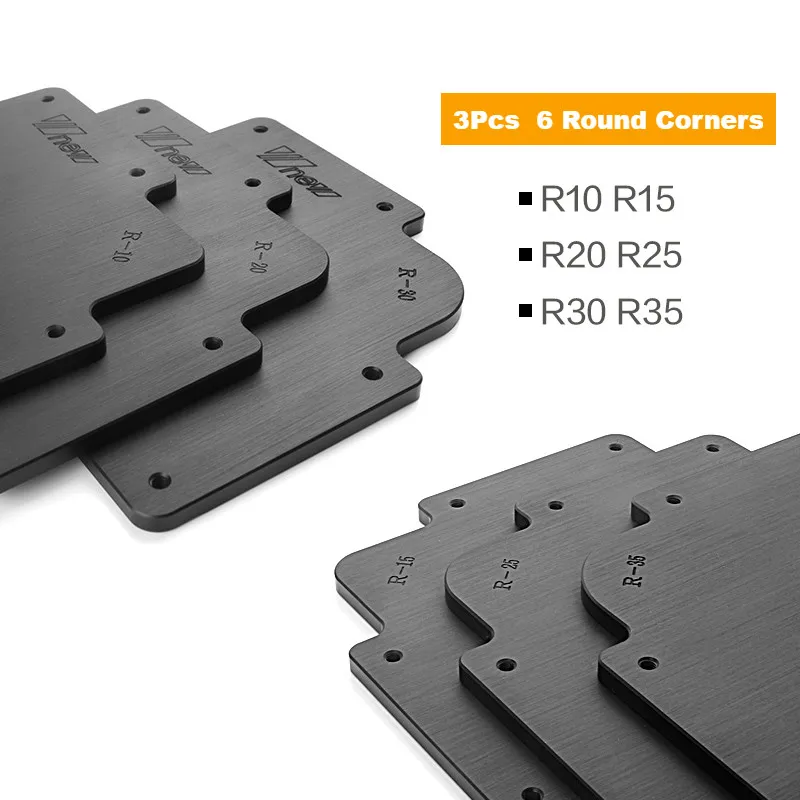 Маршрутизатор стола угловой джиг радиус фаски профиль набор шаблонов w/фрезерный