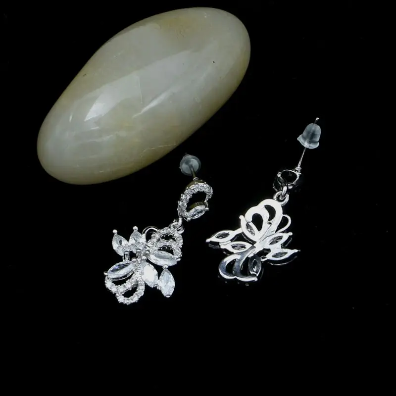 Модные свадебные серьги из стерлингового серебра 925 пробы ювелирные изделия