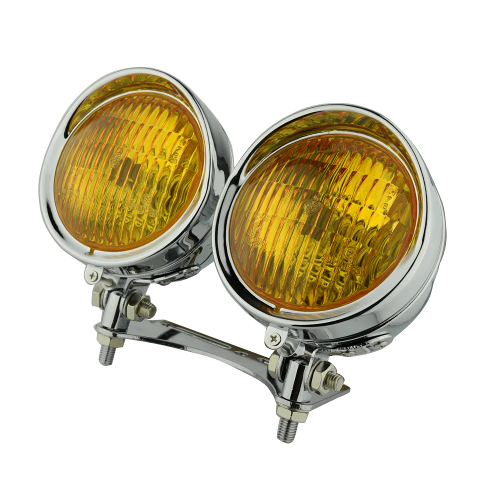 Галогенный мотоциклетный прожектор 4 75 дюйма с нижним креплением хромированный