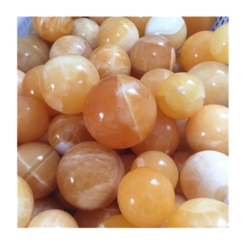 

Natural Polished Gold Frozen Ball Crystal Healing Gemstone For Decoration