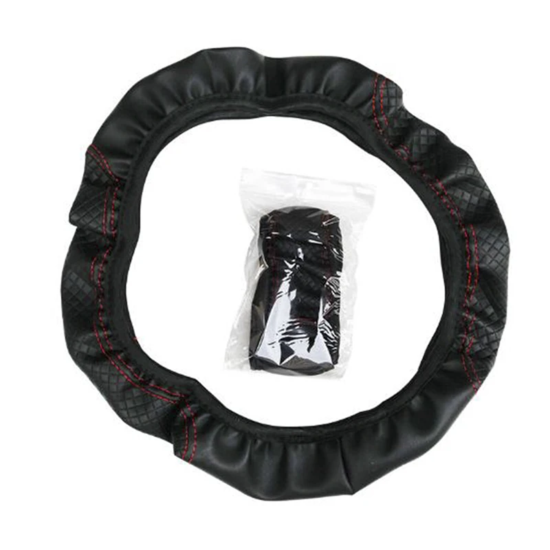 1 шт. чехол на руль автомобиля Противоскользящий универсальный кожаный для с