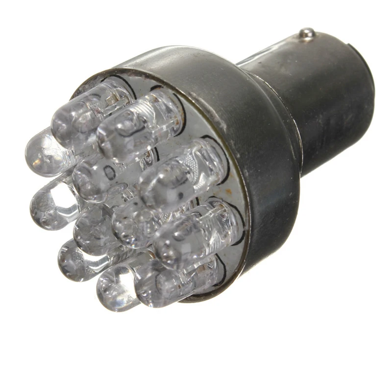 2x T25 1157 BAY15D 380 Красный 12 светодиодный SMD автомобильный стоп сигнал задний фонарь