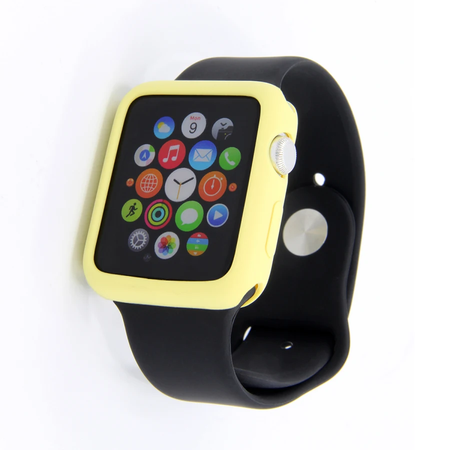 Чехол для Apple Watch Series 3 2 1 38 мм 42 Мягкий Силиконовый ТПУ защитный чехол карамельных