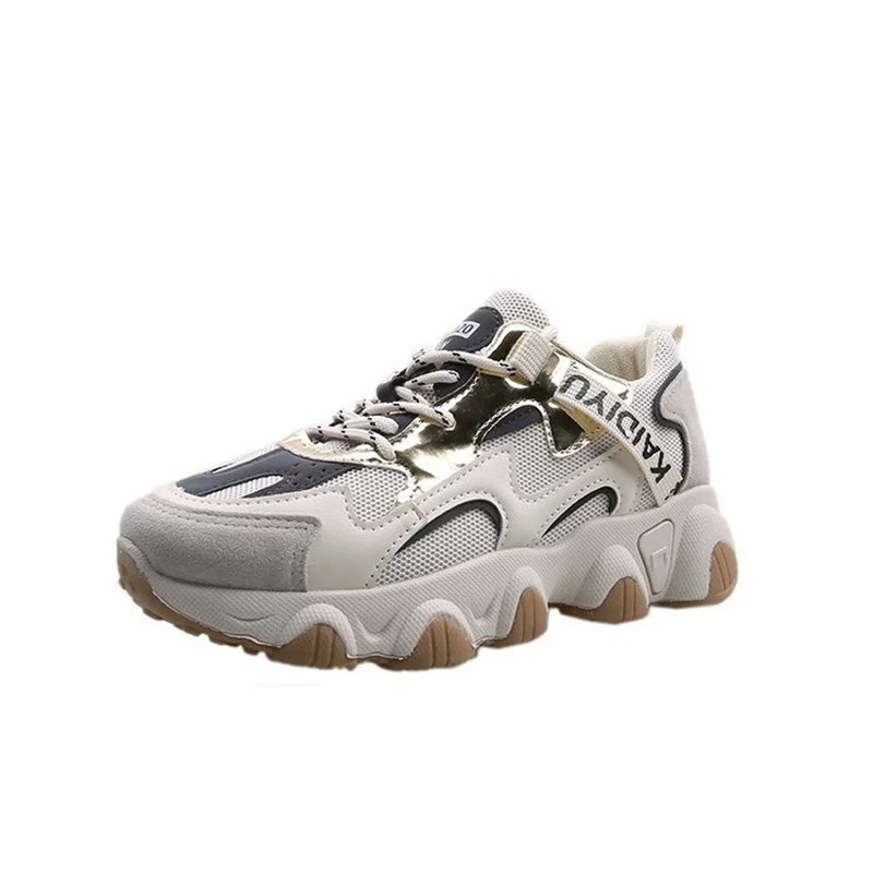 

Shoes For Women 2021 Platform Shoes Breathable Mesh Mixed Colors Classic Sports Footwear Chunky Sneakers Woman Vulcanize Shoes