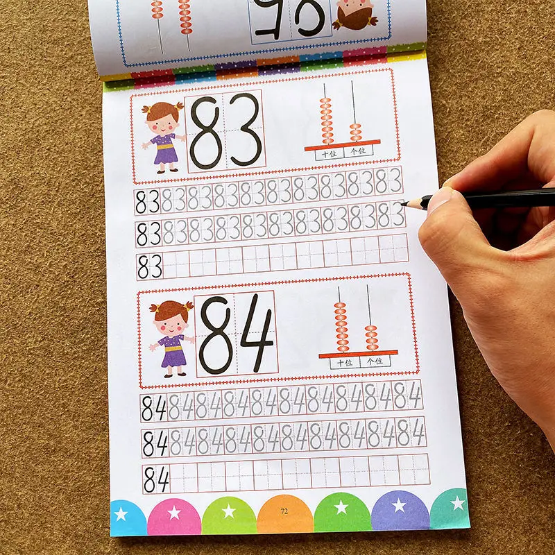 

Numerals 0-100 Copybook Stationery Primary School Students BeginnersChildren Learning Numbers 0-100 Handwriting Practice Books