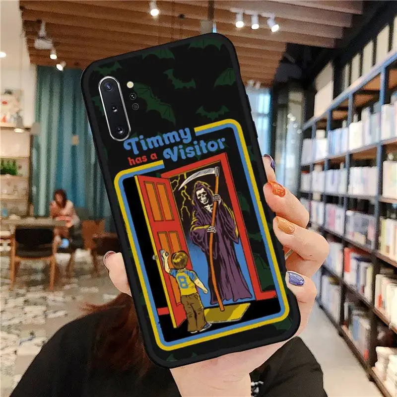 

Halloween bat horror Phone Case For Samsung A50 A51 A71 A20E A20S S10 S20 S21 S30 Plus ultra 5G M11 funda cover